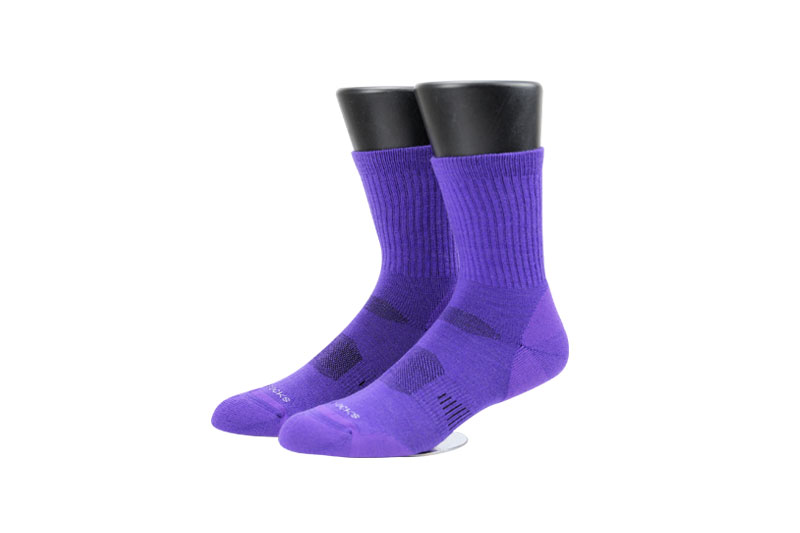 紫色羊毛袜